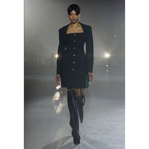 NWT Adeam Nancy Black Blazer-Shrug A-Line Dress Square Neckline Size 8